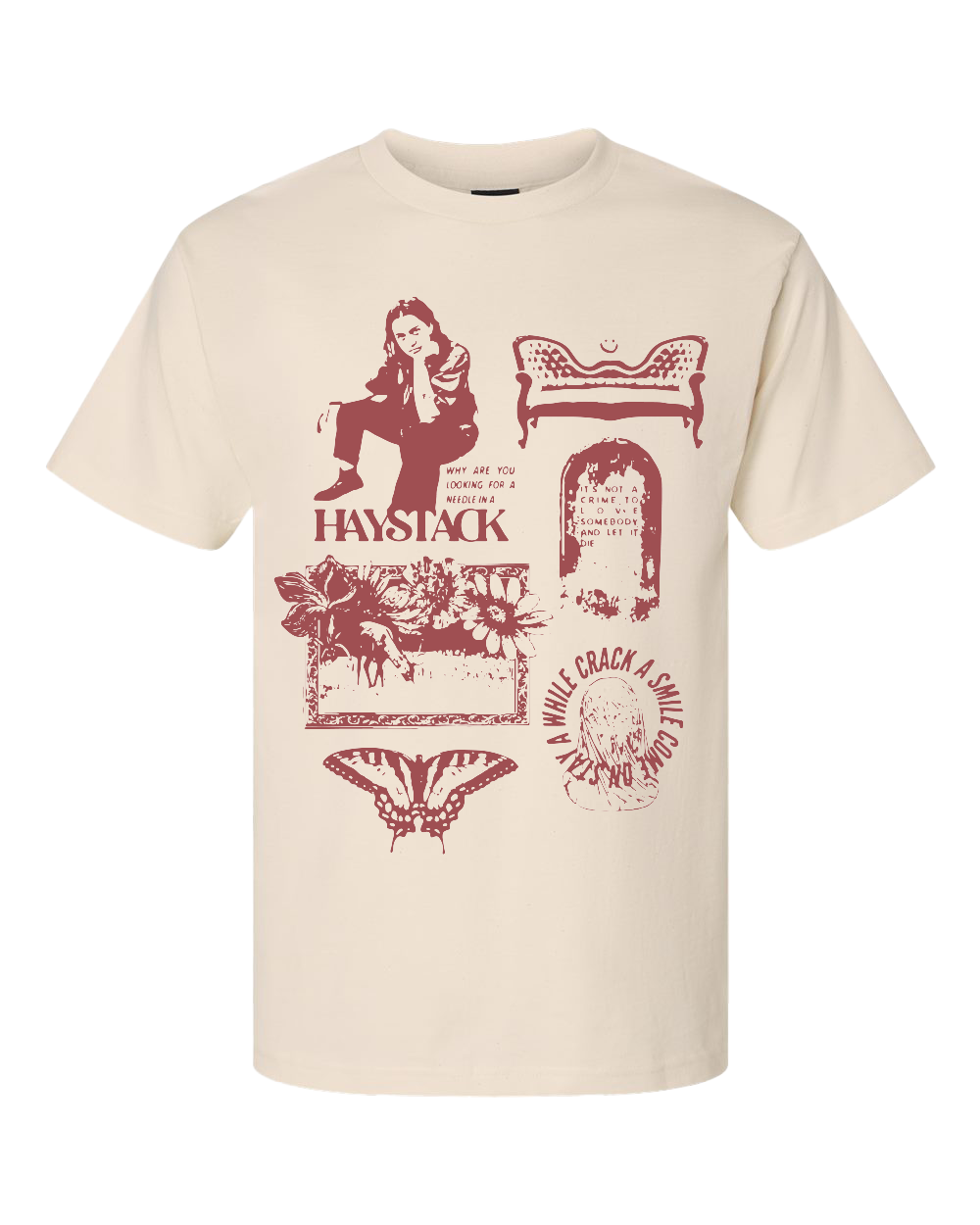 Crack A Smile Red Album T-Shirt